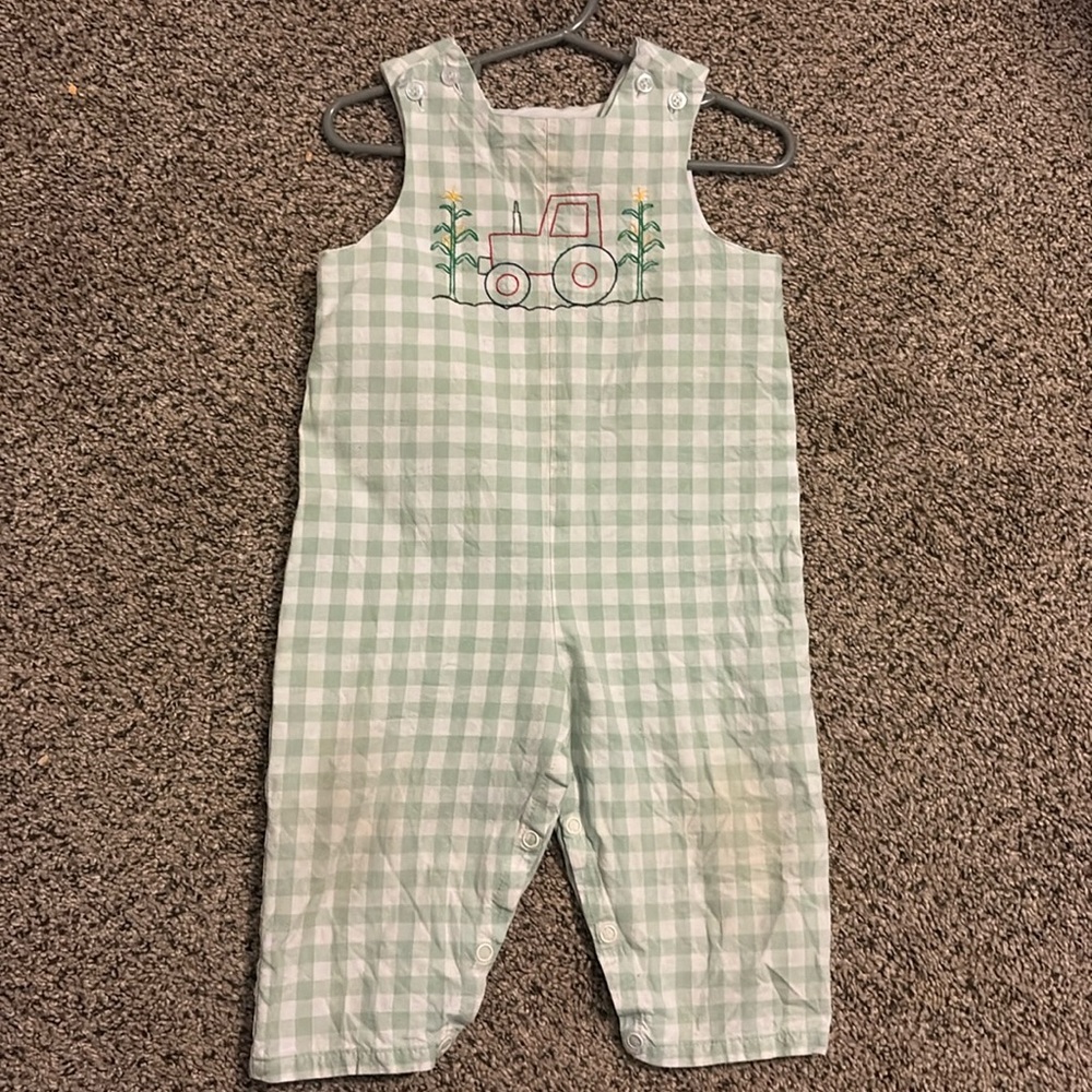The Bailey Boys 18M Gingham Longall